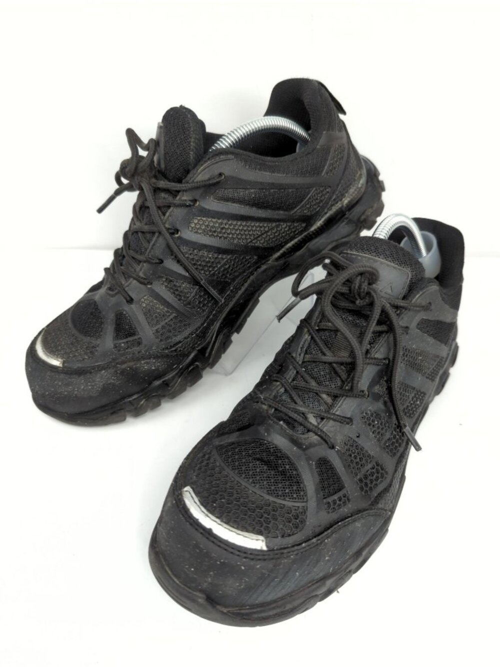 HISEA Mens Black Sz 9M Steel Toe Work Shoes Non Slip Safety Sneakers No Inserts